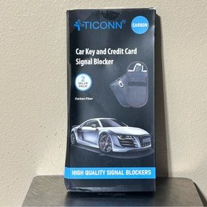 Faraday Bag for Key Fob (2 Pack), Cage Protector - Car RFID Signal Blocking